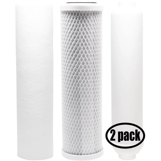 & Systems Sediment Carbon Includes Water Brand Kit 200-SENTRY-IX for - RO Inline System Filter, US Filter for Filter Pure Denali Block trendy Replacement Cartridge PP 2-Pack Filter -