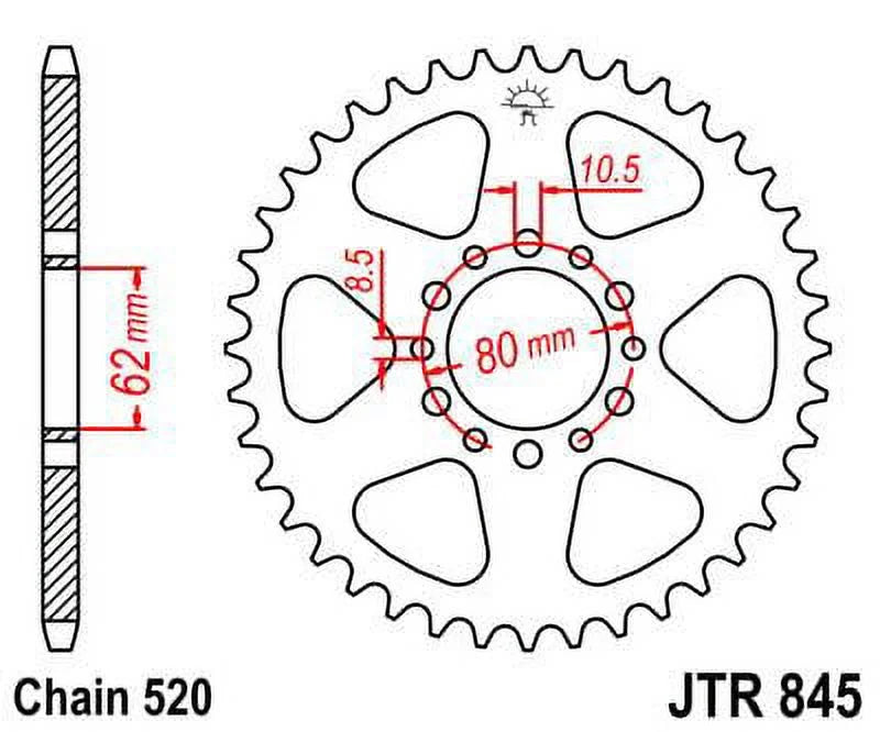 & 80-81 G,H-USA high quality JT Front Sproket Rear Sprockets IT125 for YAMAHA Kit