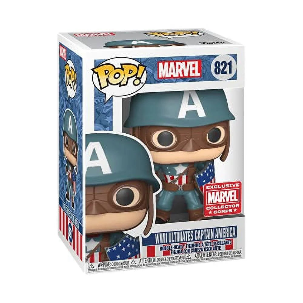 #821 WWII America POP! Funko Ultimate Captain