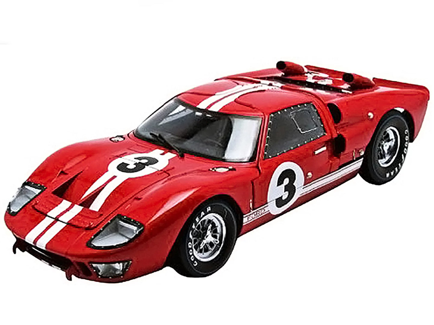 #3 1/18 1966 MK Collectibles 2 Shelby GT-40 Ford by Diecast Model Red Car