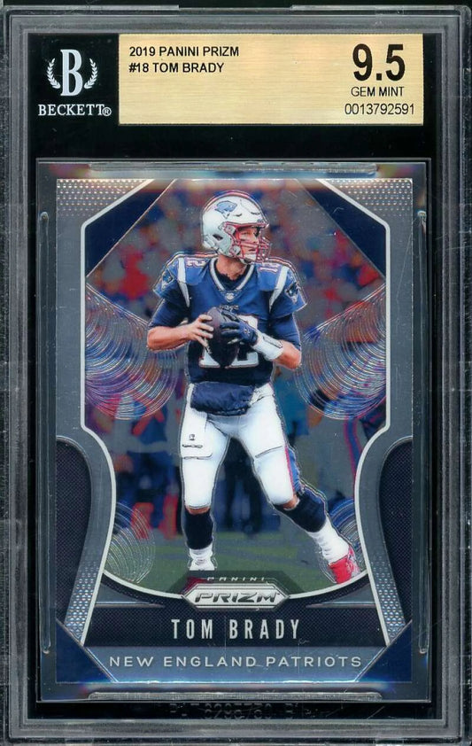 #18 2019 special edition BGS Card Brady Prizm 9.5 Panini Tom