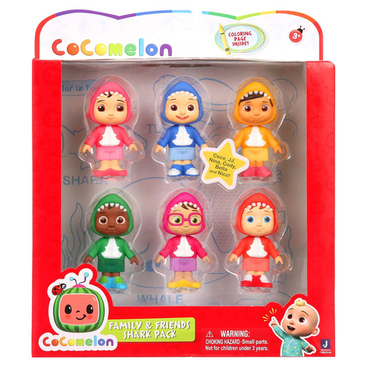 & Friends Shark CoComelon Pack 6 Family